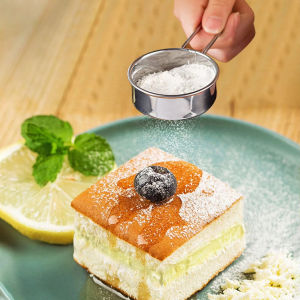 Stainless Steel Flour Sieve Handheld Fine Mesh Sifter Baking Flour Sifter for Sugar Cocoa Matcha