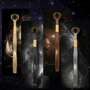 【COD】3D Three-Sided Toothbrush Upgrade 2024款三面牙刷升级款 4支装 软毛牙刷保护牙龈 豪华轻奢4色刮舌器 便携式适合家庭情侣牙刷