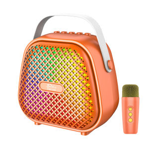 XM Salon Bluetooth Full Bas Speaker Bluetooth Karaoke 2 Mic Wireless Tanpa Kabel Super Bass Hadiah Mainan Anak-anak Salon Aktif Music Box Full Bass Portable Audio Hi-Fi Subwoofer Radio FM/TF Card/SD Card/USB/TWS