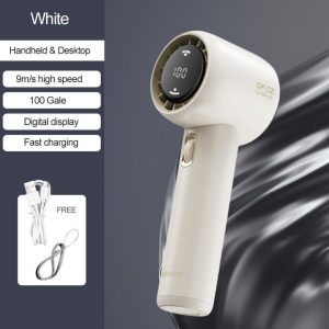 Vimite 10000mAh LED cầm tay cầm tay Fan Gió mạnh 100 bánh răng Tốc độ gió Mini Charge Fan Quạt điện Kim loại USB Charge Body Màn hình kỹ thuật số Điều chỉnh Fan Turbo Đi lại Thể thao ngoài trời