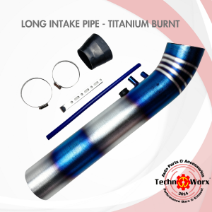 Titanium Long Air Intake Pipe filter Simota cone hks Extender universal chrome air intake greddy