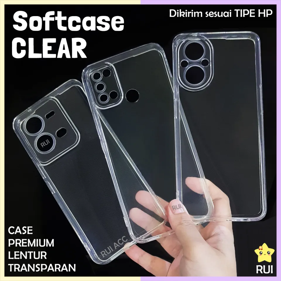 Clear Case Samsung A7 2018 A6+ J8 J7+ J7 J6+ J6 J5 J4+ J4 J3 J2 Core Prime  Pro Plus 2015 2016 Silikon Bening Polos Softcase Lentur Tebal Airbag