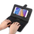 Wired Keyboard and Mouse kit for Phone Tablet Compatible 4-8 inch Android OTG System with PU Cover Universal [ Ready Stock]. 