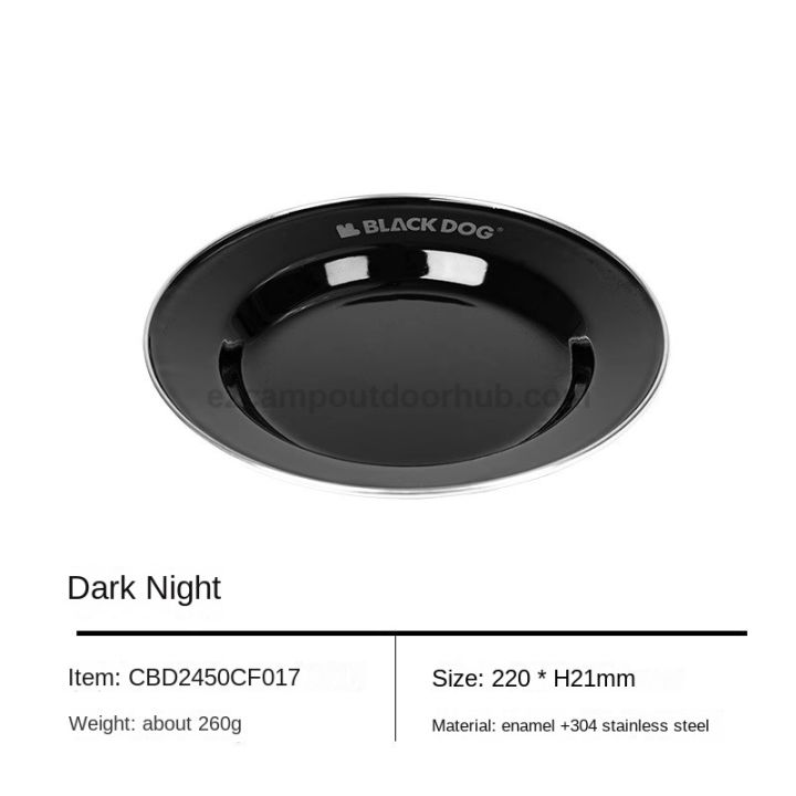 BLACKDOG%20Premium%20Black%20Enamel%20Coated%20Tableware%20Portable%20Lightweight%20Cup%20Dish%20Plate%20Bowl%20Dinnerware%20Mug%20Glass%20Glazed%20Glossy%20Finish%20Elegant%20Utensil%20Kitchen%20Picnic%20Tools%20Equipment%20Camping%20Outdoor%20Hiking%20Original%20Black%20Dog%20-%20Image%207