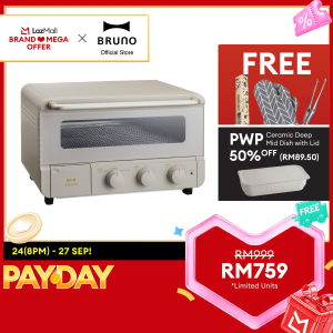 BRUNO Steam & Bake Toaster in Greige