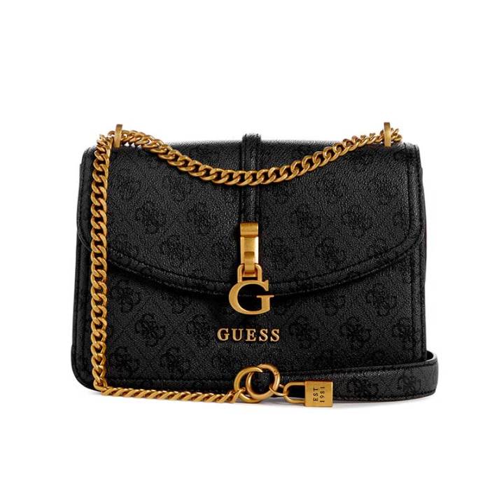 G JAMES LOGO CONVERTIBLE CROSSBODY FLAP TAS GUESS ORIGINAL