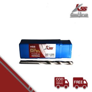 K55 Mata Bor HSS Putih 8 - 16mm Besi Kayu Stainless Steel Baja White Straight Twist Drill Satuan