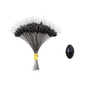 300Pcs Fishing Silicone Bobbers Beads Stoppers Replacement Float Sinkers Stops Oval/Cylinder Fishing Bobbers Space Bean