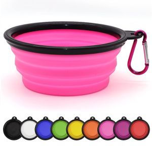 【Ready】Mangkok Lipat Traveling Silicon Tempat Makan Hewan Anjing Mangkuk Minum Kucing Pet Bowl Silicone Foldable