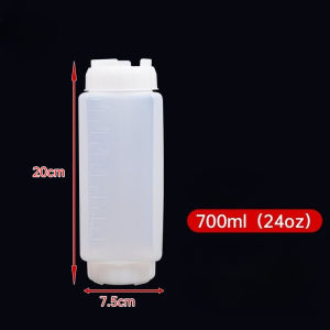 Allieuka Sauce Squeeze Bottle Leak Proof Refillable Botol Sos Kitchen BBQ Condiment Dispenser
