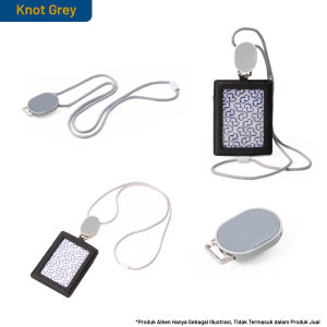 Wallts Knot Tali ID Card Gantungan Lanyard Name Tag Yoyo Mudah Ditarik