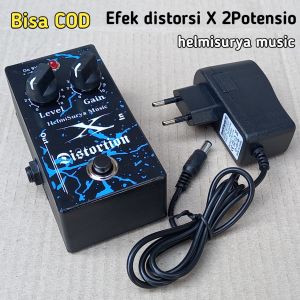 Efek gitar distorsi X plus Adaptor suara mantap