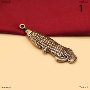 [COD] Yaokeqi 1PCS Retro Charm Brass Fish Charms Pendant DIY Ornament Miniature Keychain Jewelry Home Decoration Craft Souvenir Gift