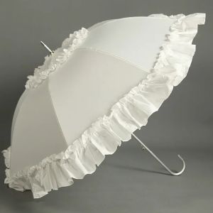 xpkQ Lace Long Shank Umbrella Curved Handle European-style Vintage Umbrella Arch Princess Straight Stick Photography Household 9R3H1