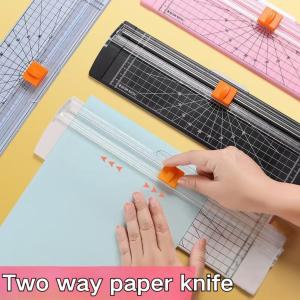 Portable Mini Paper Cutter Paper Trimmer Cutter Photo Cutter Portable Trimmer – anti-slip Ideal for A4 A3 and A5 Sizes Cut multiple sheets of paper Perfect for Students and Handmade Projects