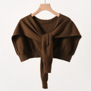 New Pure Color Net Red Knitted Shawl in Early Autumn Womens Knotting Scarves Warm Shawl Scarf in air Conditioning Room