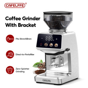 Cafelffe Burr Coffee Grinder Adjustable Burr Mill with 35 Precise Grind Settings Electric Coffee Grinder for Espresso/Drip/Percolator/French Press/American/Turkish Coffee Makers