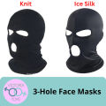 3-Hole Face Masks Topeng Wajah Muka Alat Pemuas Seksual Pria Wanita - Knit. 
