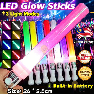 🚀24H SHIP🚀8 Colors LED Glow Stick Light Up Flashing Light Wand 3 Modes Concert Party Festival Event