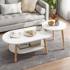 Furnibest Meja Kopi Meja Tamu Meja Minimalis Meja Serbaguna