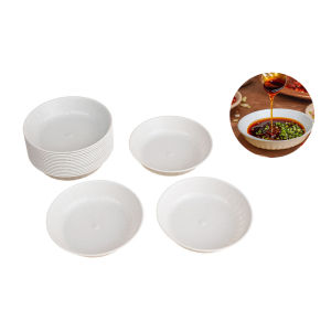 10pcs Disposable Korean food-grade short wheat straw Sauce Dish Seasoning Dish Dipping Mini Plate