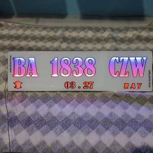Plat Mobil Custom LED Floos
