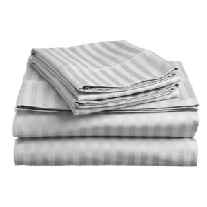 Duvet Cover  Quit Cover with Zipper - Stripe Style-  Canadian Cotton