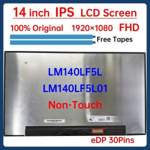 14 Inch IPS Laptop LCD Screen LM140LF5L LM140LF5L01 For 0J4YKG Display Matrix Panel Replacement 1920x1080 eDP 30 Pins Non-Touch