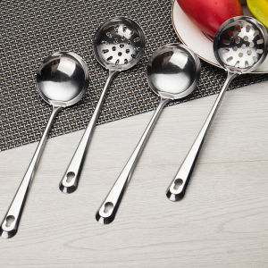 FF Sendok Minyak Stainless Steel /Sendok Masak Dapur Hot Pot Sendok Nasi Spatula Alat Masak COD