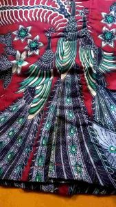BSWART Batik HRB026 Kenongo Hem Pendek Padi Pekalongan M L XL Batik Pria MURAH Modern Grosir Eceran