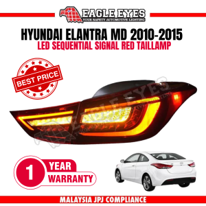 HYUNDAI ELANTRA MD 2010-2015 LED SEQUENTIAL SIGNAL RED M STYLE TAILLAMP