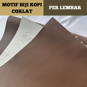 RJ Kulit Wirio Biji Kopi Cokelat Ukuran 46 x 90 cm Jok Motor Kualitas Premium SB TECH Supplier Utama