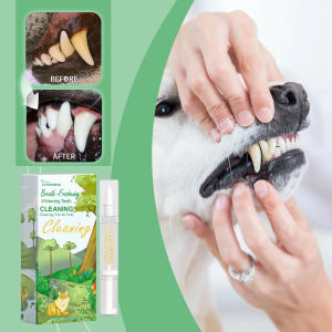 Yegbong Cleaning Pen For Pets Pen-shaped design gently cleans tartar removes odors is refreshing and portable for care Cleaning Pen For Pets Pet Teeth Beauty Pen Pet Teeth Cleaning