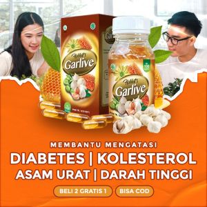 Habbats Garlive Isi 100 kapsul – Obat Herbal untuk Reumatik Diabetes & Nyeri Sendi