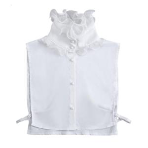 Fashionable Detachable Collar High Neck Accessory Neckwear For Dresses Blouses Formal Event Half Shirt Decorative Collar