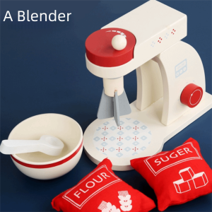 W3RF ขนาดเล็ก จำลองเครื่องทำขนมปังและกาแฟ บทบาทสมมติ ไม้ ของเล่นแบบโต้ตอบสำหรับพ่อแม่และลูก แฟชั่น ออกแบบการจำลอง ของเล่นบ้านเด็ก ของเล่นเด็ก