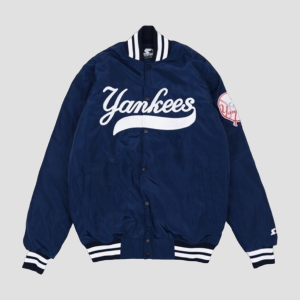 Jaket Baseball Varsity Pria Wanita Bordir Premium Yankees Navy - Akar Official Shop