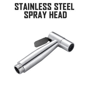 SG STAINLESS STEEL BIDET SPRAY SET TOILET SPRAYER KIT FOR BATHROOM TOILET BOWL HANDHELD SPRAY GUN SHOWER NOZZLE FLEXIBLE HOSE PIPE VALVE