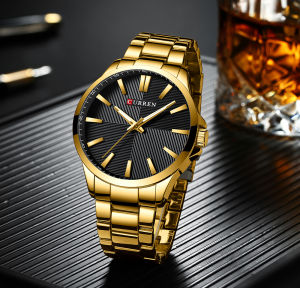 CURREN Watches Men Fashion Watch Luxury Stainless Steel Band Waterproof Wristwatch Business Clock Reloj (8322)