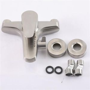 In-Wall Bathroom Triple Faucet Bathtub Faucet Bathroom Hot and Cold Mixing Valve FaucetFast shipping