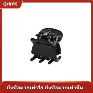 【QrhYK】 คลิปหนีบผม10ชิ้น ล็อตสำหรับผู้หญิง1.0 1.5ซม. ขนาดเล็กสีน้ำตาลดำพลาสติกใสที่หนีบผมขนาดเล็กอุปกรณ์แต่งผมสำหรับเด็ก