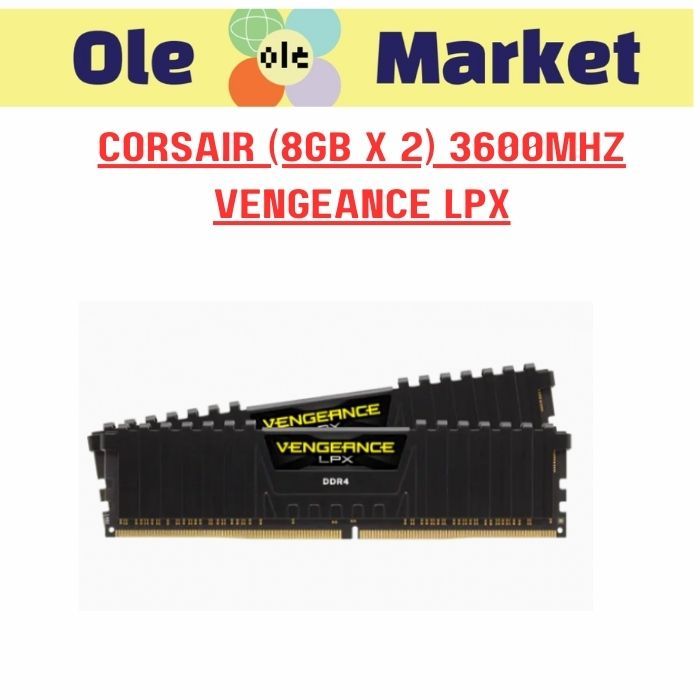 CORSAIR (8GB X 2) 3600MHz VENGEANCE LPX - CS-CMK16GX4M2D3600C18 ...