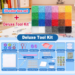 Kids 3D Fuse Perler Beads DIY Craft Kit Educational Art STEM Toys Hobbies Gift Set for Boys Girls
