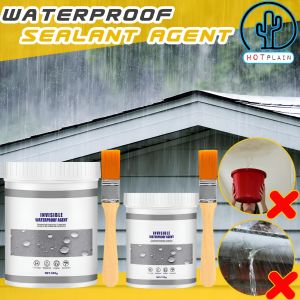 Lem Transparan Anti Bocor 300Gram + Kuas Cat Invisible Waterproof agen AN