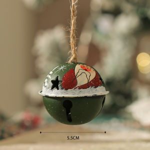 Ya zhou dài Retro chuông giáng sinh trang trí với thiết kế ông già Noel cổ điển đồ trang trí treo kim loại cho cây và nhà