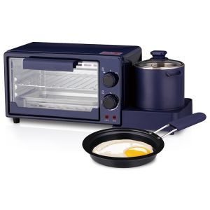 Lò nướng máy hâm nóng thức ăn và pha cà phê 3 In 1 ( tặng vỉ nướng và nắp đậy)