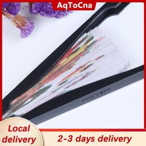 [COD] AqToCna Ship within 24 hours Summer Handheld Fan Chinese Folding Hand Fan Printed Paper Decorative gift