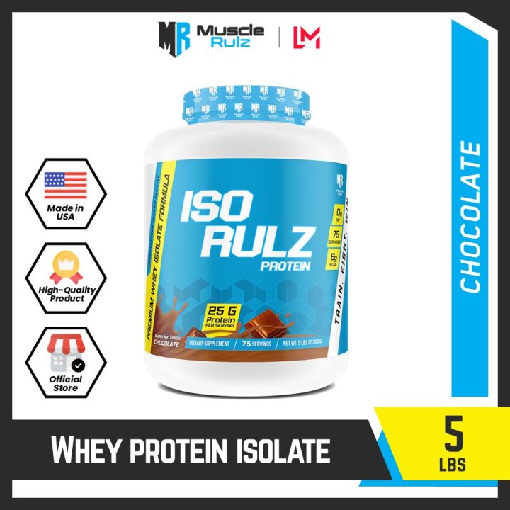 Muscle Rulz Iso Rulz Premium Whey Protein Isolate Formula 5 LBS