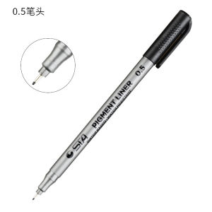 STA 8050 Fine line pen pen 9Pcs/Set Profession Pigment Liner Micron Ink Art Marker Pen for Sketch Drawing Comics Micron Liner Brush Hook Line Pens Supplies