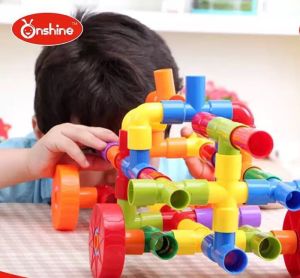 Onshine Water Pipe Plug| mainan edukasi membuat bentuk dengan pipa 110 - 1 SET